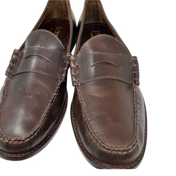 J Crew Camden Loafers Mens 12 Brown Leather Sole Penny Preppy BJ009 main image 8